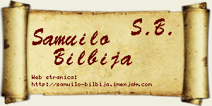 Samuilo Bilbija vizit kartica